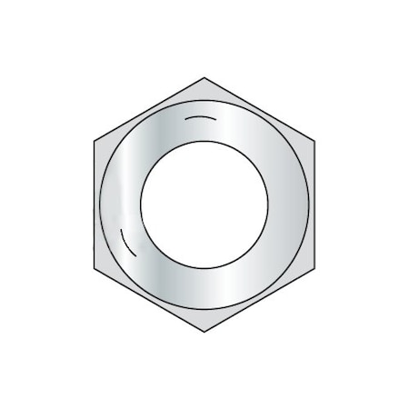 Newport Fasteners Hex Nut, 5/8"-18, Steel, Grade 5, Zinc Plated, 35/64 in Ht, 500 PK 307241
